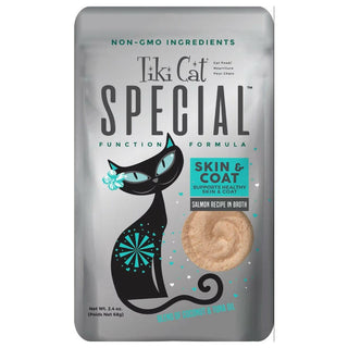 Tiki Cat Special Mousse Skin & Coat Salmon Wet Food For Cats (2.4 oz x 12 pouches)