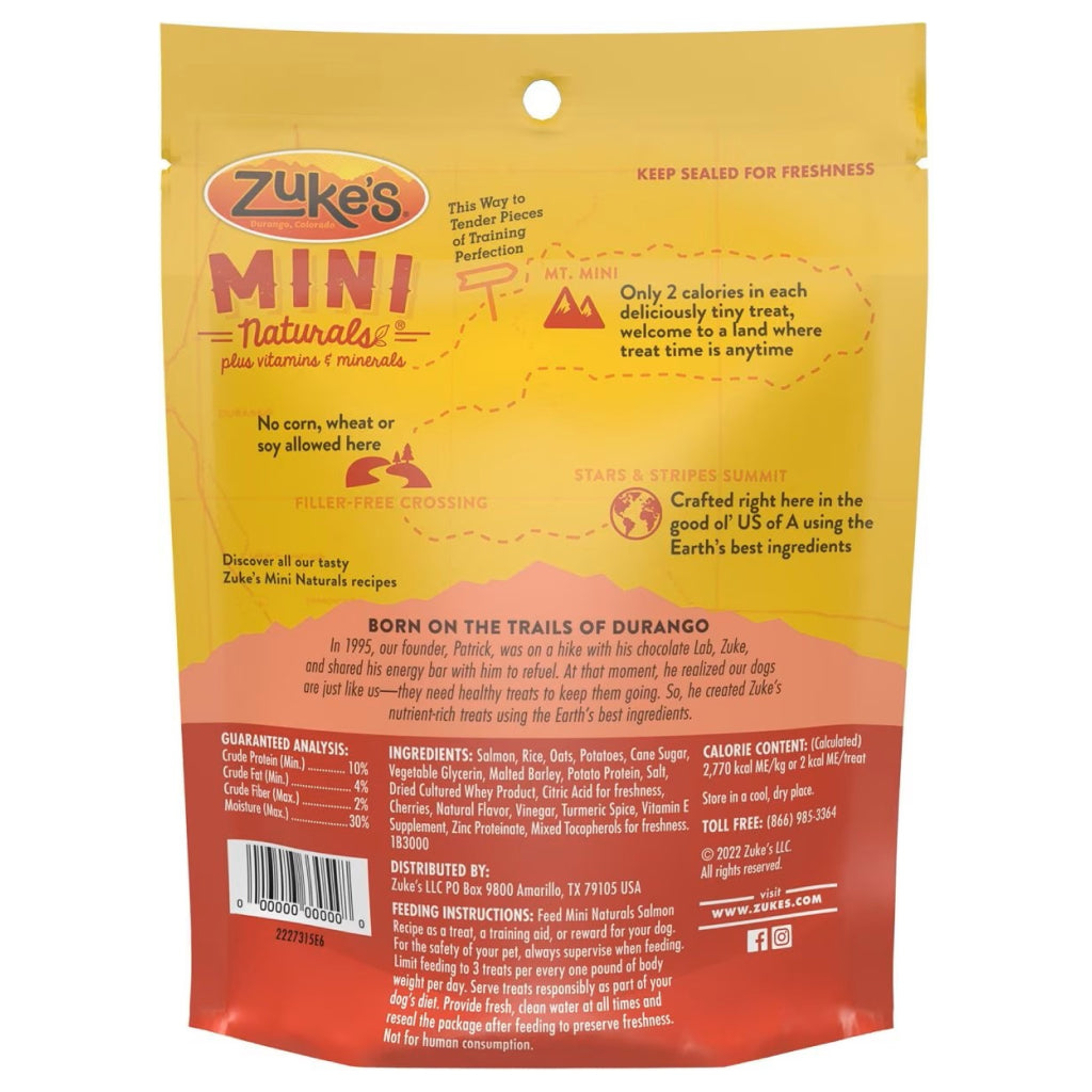 Zuke's Mini Naturals Salmon Recipe Training Treats for Dogs (6 oz)