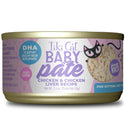 Tiki Cat Baby Pate Chicken and Chicken Liver Grain-Free Wet Food For Kitten (2.4 oz x 12 cans)