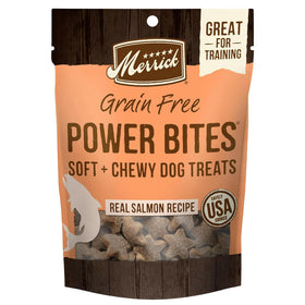 Power Bites Soft & Chewy Grain Free Real Salmon Dog Treats (6 oz)