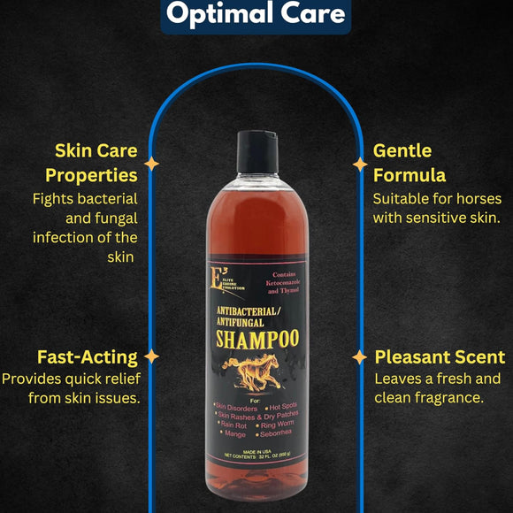 E3 Antibacterial & Antifungal Shampoo for Horses