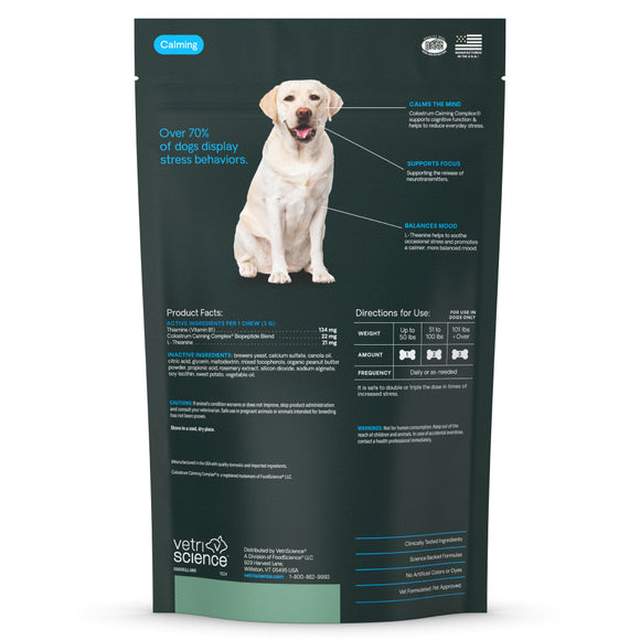 Calm & Confident Chews for Dogs Peanut Butter Flavor