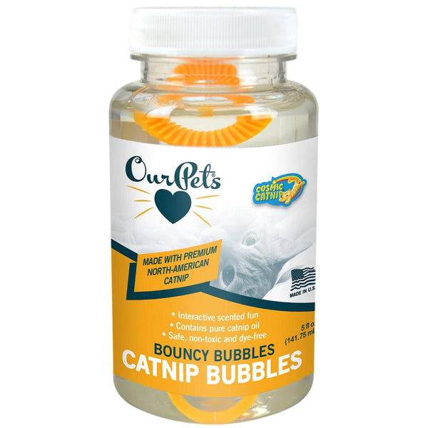 OurPets Catnip Bouncy Bubbles for Cats (5 oz)