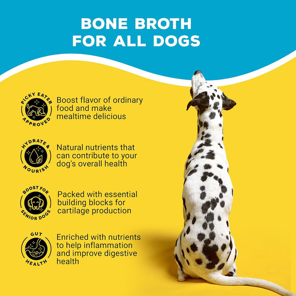 Brutus Broth Pork Bone Broth Hip & Joint Formula with Glucosamine for Dogs (32 oz)