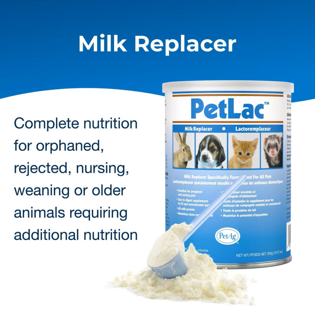 Pet-Ag PetLac Milk Replacement Powder for All Pets (10.5 oz)