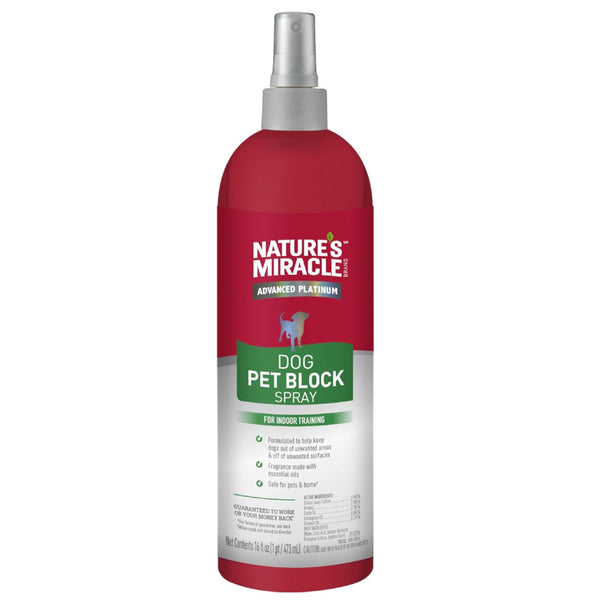 Nature's Miracle Advanced Platinum Dog Pet Block Spray (16 oz)