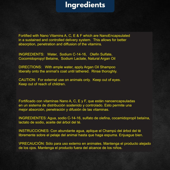 E3 Argan Oil Shampoo for Horses (32 oz)