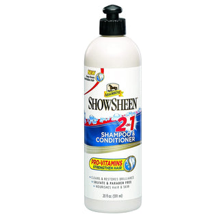 Absorbine showsheen for horses has a 2 in 1 shampoo and conditioner that is sulfate and paraben free.