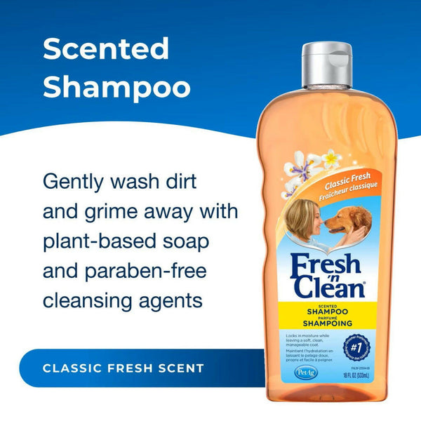 Fresh 'n Clean Scented Shampoo For Dogs- Classic Fresh Scent (18 oz)