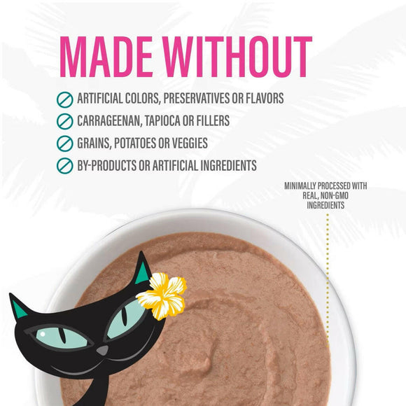Tiki Cat Velvet Mousse Tuna & Chicken Grain Free Food For Cats (2.8 oz x 12 pouches)
