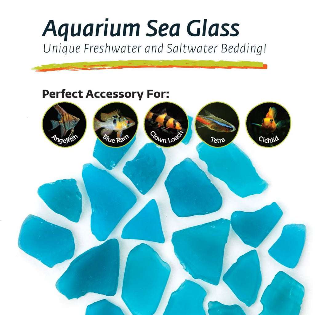 Galapagos Aquarium Sea Glass For Reptiles -4 lb bag