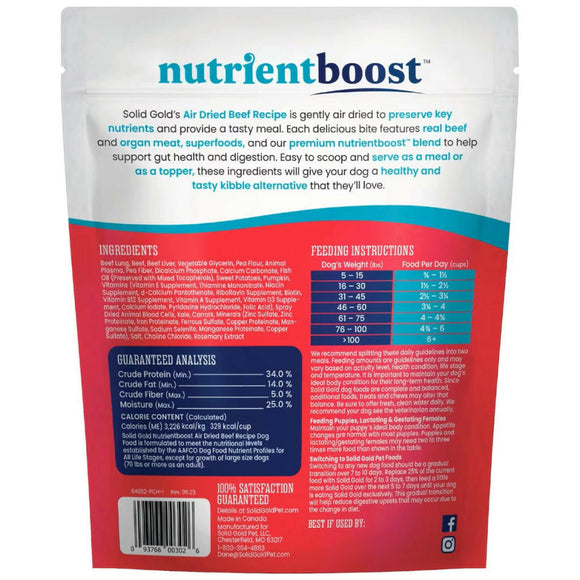 This high-protein dog meal topper is gently air-dried to preserve key nutrients.