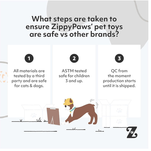 Zippy Paws Stuffed Plush Cupcake Toy For Dog 
