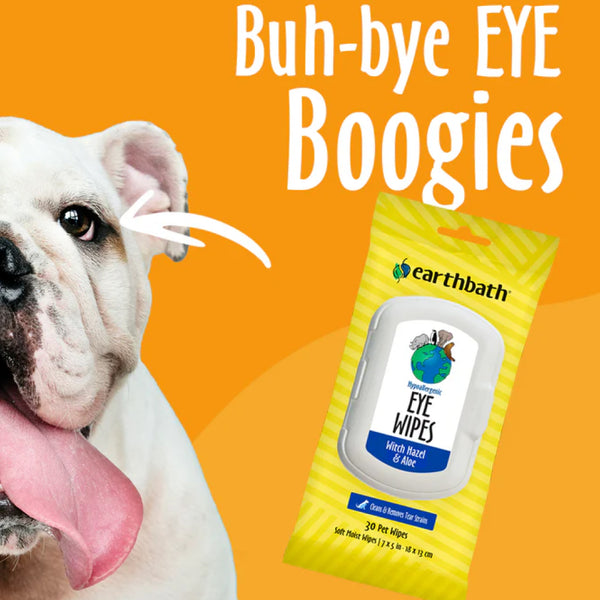 Earthbath Eye Wipes Witch Hazel & Aloe For Dog & Cats (30 ct)