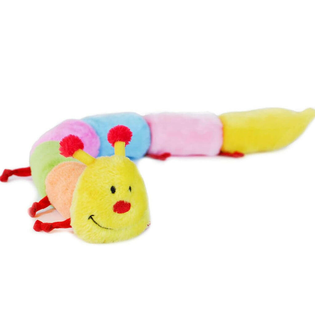 Zippy Paws Caterpillar Rainbow Squeaky Toy For Dog (Large)