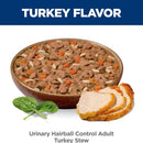 Hill's Science Diet Adult Urinary & Hairball Control Turkey Stew Recipe Wet Cat Food (2.9oz x 24 cans)