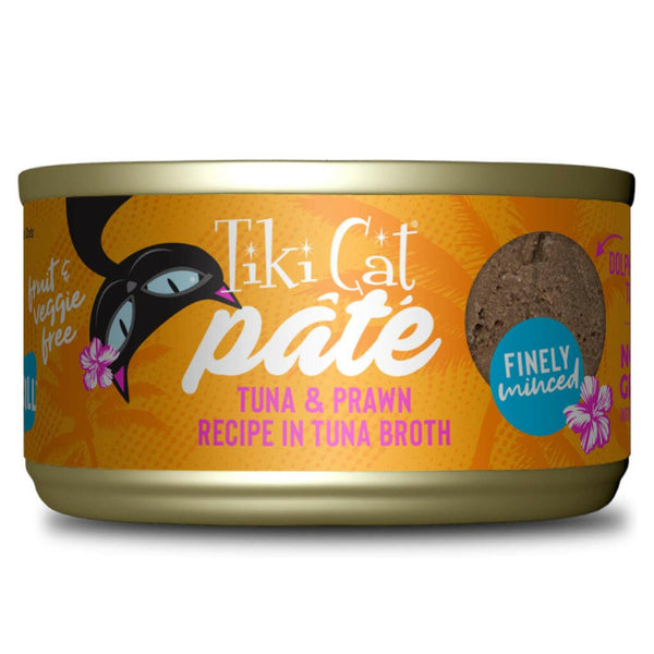 Tiki Cat Grill Tuna with Prawn Pate Grain-Free Wet Food For Cats (2.8 oz x 12 cans)