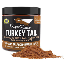 Super Snouts Turkey Tail Mushroom Organic Immune Health Supplement for Dogs & Cats