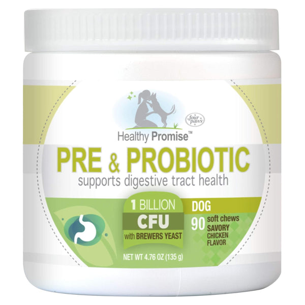 Four Paws Healthy Promise Pre & Probiotics Soft Chews For Dogs (90 ct)