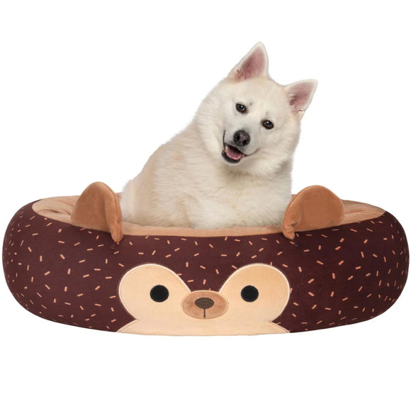Squishmallows Plush Bolster Pet Bed -Hans the Hedgehog