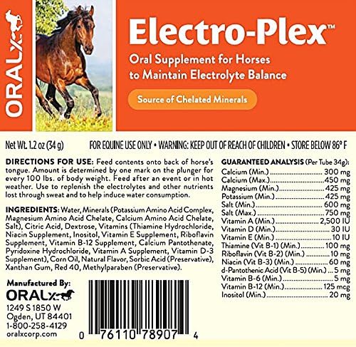 Electro-Plex Oral Electrolyte Paste for Horses (34 gm)