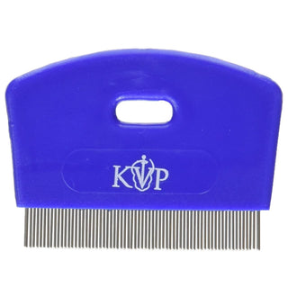 KVP Cat Flea Comb Stainless Steel Teeth with Plastic Handle -Blue