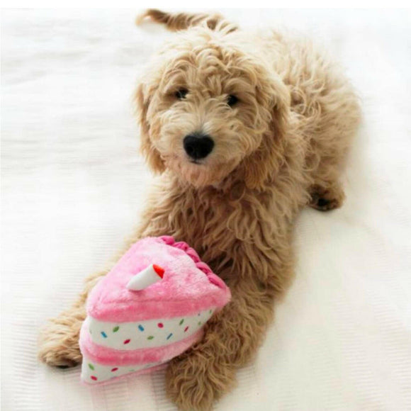 Zippy Paws Birthday Box Interactive Plush Toy for Dogs (3 pc)