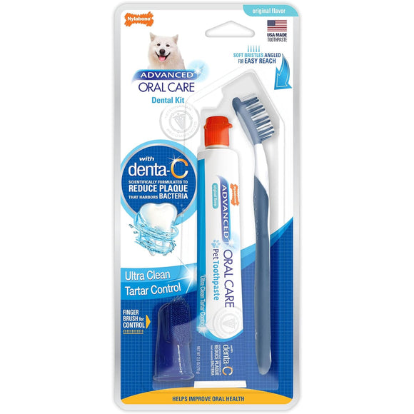 Nylabone Advanced Oral Care Dog Dental Kit