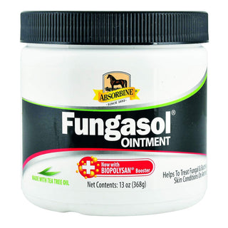 Fungasol Ointment for Horses by Absorbine comes in a 13 oz jar. The product also comes in a sprayable form