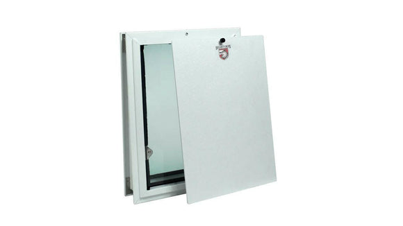 SB Standard Door Mount Pet Dog Door Dual Flap