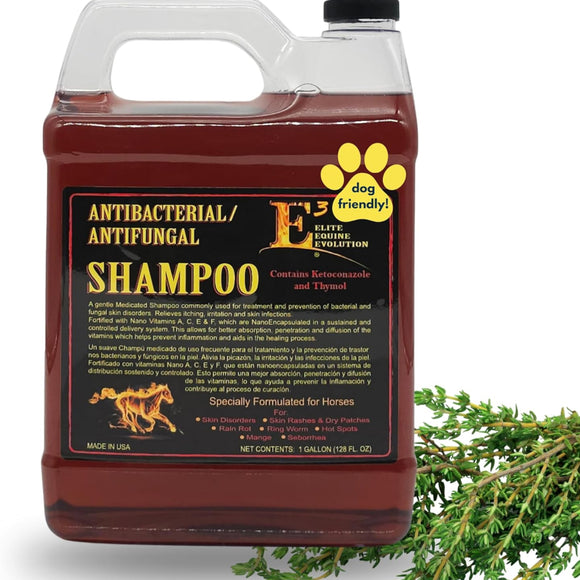 E3 Antibacterial & Antifungal Shampoo for Horses