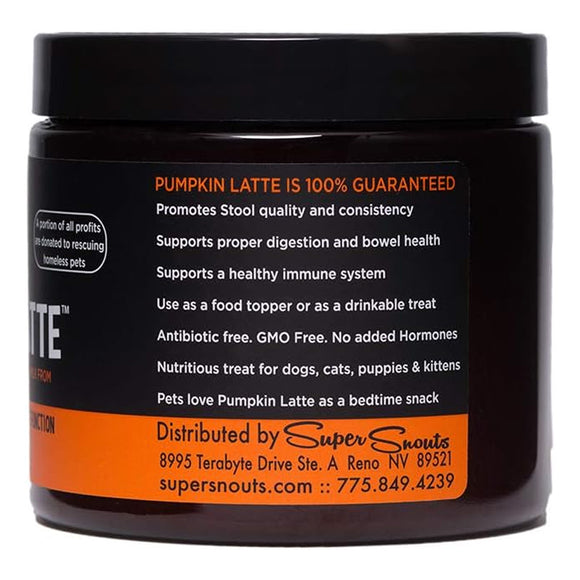 Super Snouts Pumpkin Latte Immunity & Digestion Supplement for Dogs & Cats