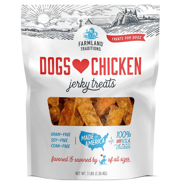 Farmland Traditions Dogs Love Chicken Grain-Free Jerky Dog Treats