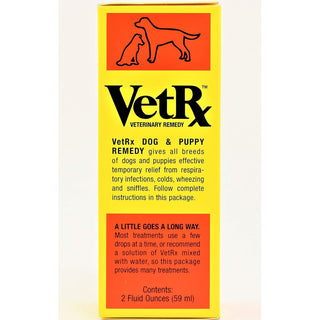 Vet Rx Veterinary Remedy for Respiratory Ailments, Colds and Sniffles in Dogs & Puppies (2 oz)