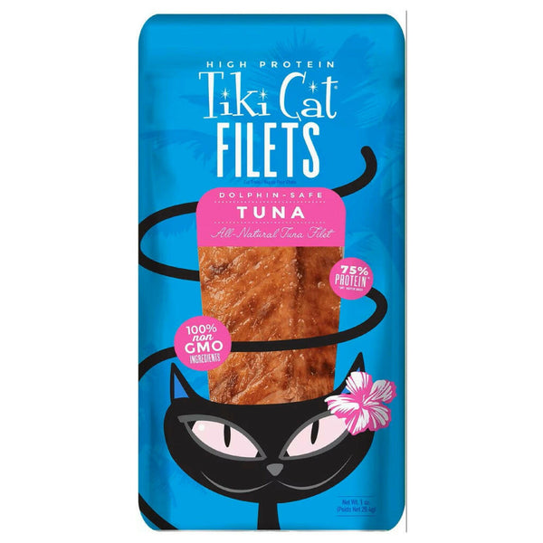 Tiki Cat Tuna Filet Grain-Free Treats For Cats (1 oz x 12 pouches)