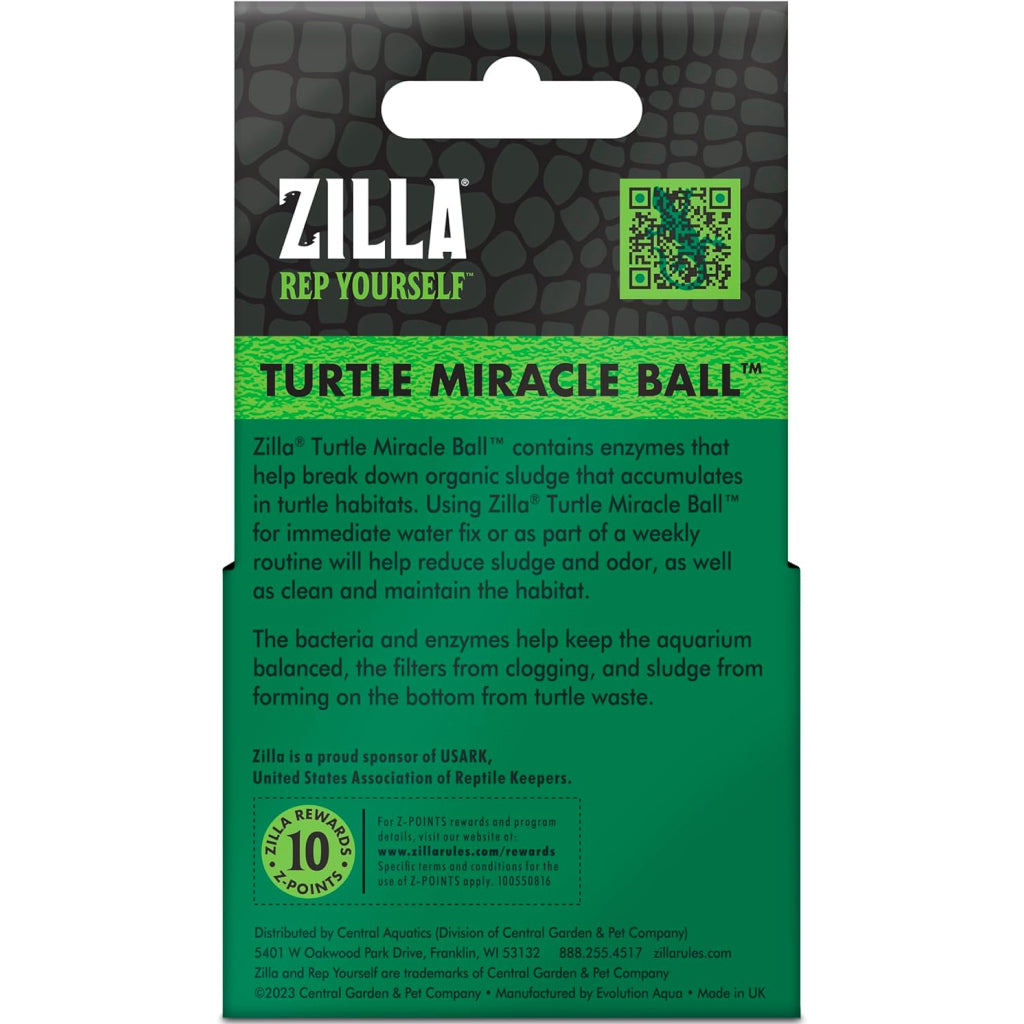 Zilla Miracle Ball Cleaner and Healthier Turtle Habitats and Aquariums For Turtles (4 ct)