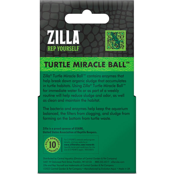 Zilla Miracle Ball Cleaner and Healthier Turtle Habitats and Aquariums For Turtles (4 ct)