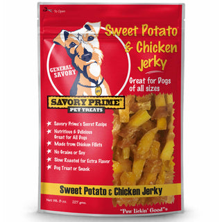 Savory Prime Sweet Potato & Chicken Jerky Treats For Dogs