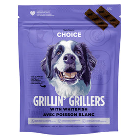 NutriSource Grillin' Grillers with Whitefish Chewy Dog Treats