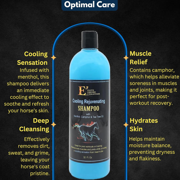 E3 Cooling Rejuvenating Shampoo for Horses (32 oz)