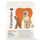 Groovies Original Chicken Flavor Dental Chews for Medium Dogs