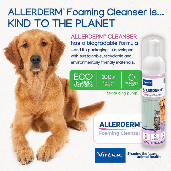 Virbac Allerderm Foaming Cleanser For Dogs & Cats (6.76 oz)