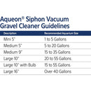 Aqueon Aquarium Siphon Vacuum Gravel Cleaner- Large 10"