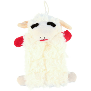 Multipet Lamb Chop Squeaker Mat Plush Dog Toy 9"