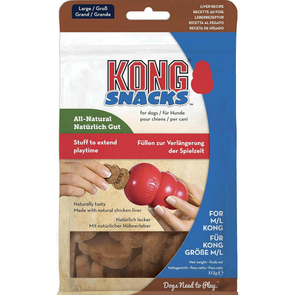Kong Stuff'N Snacks Liver Crunchy Treats For Dog -Large (12 oz)