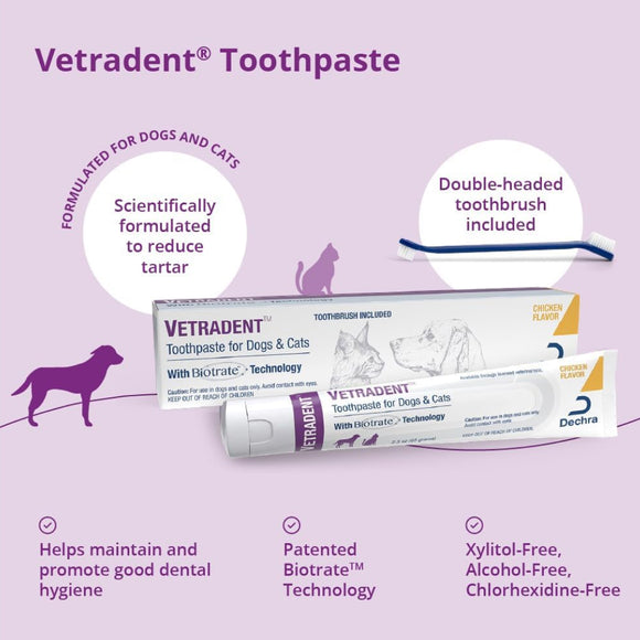 Vetradent Toothpaste for Dogs & Cats (2.3 oz)