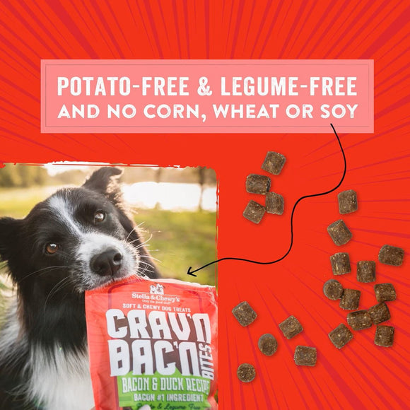Stella & Chewy's Crav'n Bac'n Bites Bacon & Pork Recipe Dog Treats (8.25 oz)
