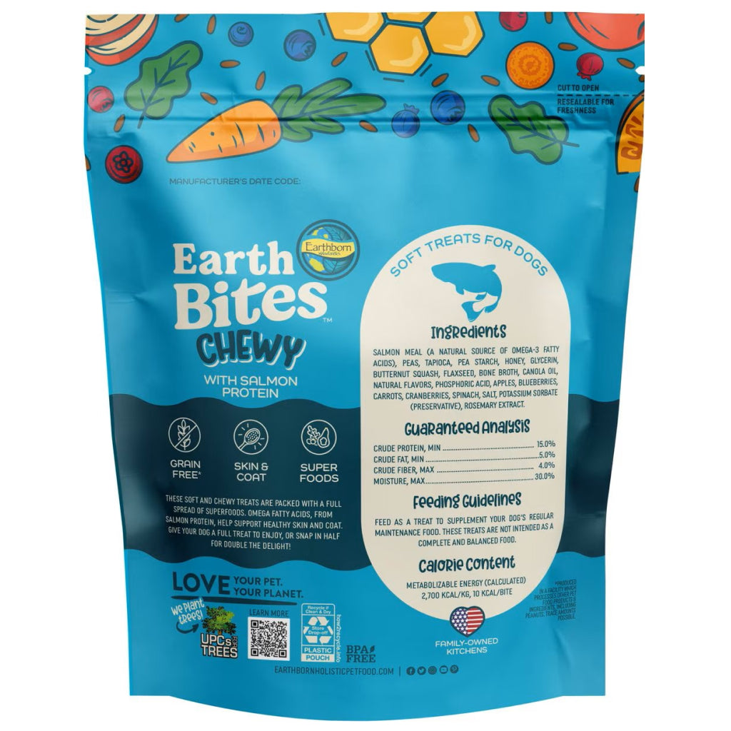 Earthborn Holistic EarthBites Salmon Soft & Chewy Dog Treats (7 oz)