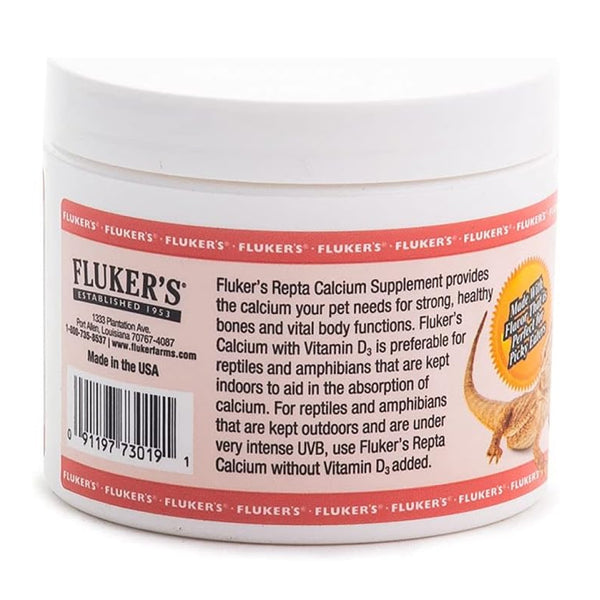 Fluker's Repta Strawberry-Banana Flavored Calcium with Vitamin D3 For Reptiles