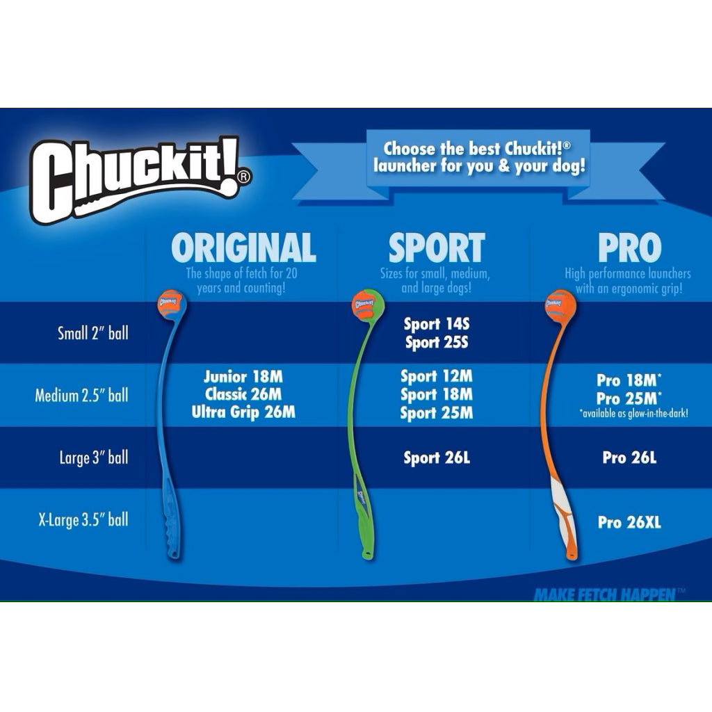 Chuckit! Sport Ball Launcher Toy For Dogs- 26L (color varies)